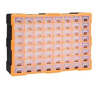 vidaXL Organizador Multicajones con 64 Cajones Herramientas Armario Almacenamiento Taller Pared Caja Manualidades Artesanía Costura Clavos