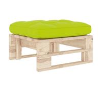 Vidaxl otomana de jardín de palets madera de pino impregnada