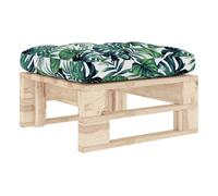 Vidaxl otomana de jardín de palets madera de pino impregnada