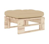 Vidaxl otomana de jardín de palets madera de pino impregnada