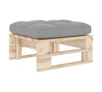 Vidaxl otomana de jardín de palets madera de pino impregnada