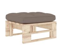 Vidaxl otomana de jardín de palets madera de pino impregnada