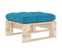 Vidaxl otomana de jardín de palets madera de pino impregnada