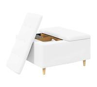 vidaXL Otomano de Almacenamiento 80 x 80 x 45 cm Cuero sintético