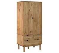 vidaXL Armario OTTA 30.1"x20.9"x67.7" Madera maciza de pino