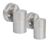 VidaXL Pack 2 Lámparas de Pared para Exterior 3W GU10 Acero Inoxidable