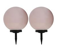 VidaXL Pack 2 Lámparas Solares LED RGB Esféricas para Exterior 40cm