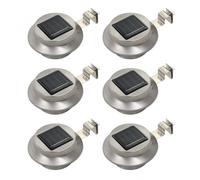 VidaXL Pack 6 Focos Solares LED Redondos para Exterior 12cm