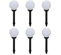 VidaXL Pack 6 Lámparas Solares LED para Jardín 20cm