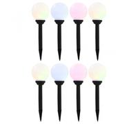 VidaXL Pack 8 Lámparas Solares LED RGB Esféricas 15cm para Exterior 15cm