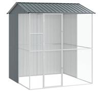 vidaXL Pajarera antracita 215 x 210 x 247 cm acero