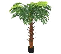 vidaXL Palmera Cycas Artificial con Macetero Plantas Falsas Decoración Floral Imitación Oficina Salón Sala de Estar Habitación 160 cm Verde