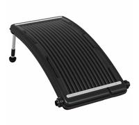 vidaXL Panel Calefactor Solar para Piscina Curvada Sistema de Calefacción Calentador Agua Caliente Sol de Energía Abrazaderas de Manguera 110x65 cm