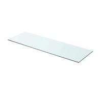 vidaXL Panel de estante Modelo Claro Vidrio templado 80x25 cm