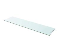 vidaXL Panel de Estante Vidrio Claro 100x25 cm