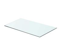 vidaXL Panel de estante de vidrio templado Modelo Claro 60x30 cm