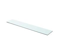 vidaXL Panel de Estante Vidrio Claro 80x15 cm