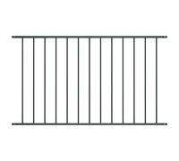 vidaXL Panel de valla acero recubrimiento polvo gris antracita 1,7x1 m