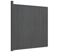vidaXL Panel de Valla, Cerca de Estacas, Enrejado Borde de Césped, Pantalla de Privacidad Barrera para Jardín Patio Terraza, WPC Gris