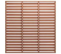 vidaXL Panel de Valla con 1 Poste Jardín Patio Exterior Barrera Cercado Rollo Pantalla Privacidad Decorativa Cerca Tira Duradero WPC Marrón 180x180 cm