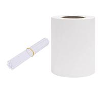 vidaXL Panel de Valla de Jardín Patio Exterior Barrera Cercado Rollo Pantalla Privacidad Decorativa Cerca Tira Estable Duradero de PVC Blanco