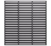 vidaXL Panel de Valla Jardín Patio Exterior Barrera Cercado Rollo Pantalla Privacidad Decorativa Cerca Tira Duradero de WPC Gris 180x180 cm