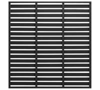 vidaXL Panel de Valla Jardín Patio Exterior Barrera Cercado Rollo Pantalla Privacidad Decorativa Cerca Tira Duradero de WPC Negro 180x180 cm