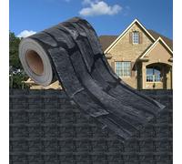 vidaXL Panel de Valla Jardín Patio Exterior Cercado Rollo Pantalla Privacidad Decorativa Tira de PVC Piedra 35x0,19 m