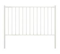 vidaXL Panel de Valla Woerden con Postes de Acero, 1,7 x 0,75 m, Blanco