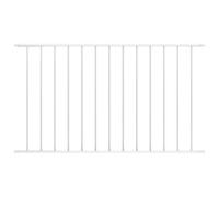 vidaXL Panel de Valla Woerden de Acero con Recubrimiento en Polvo, 1,7 x 0,75 m, Blanco