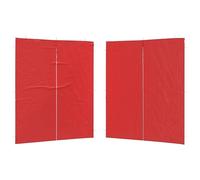 vidaXL Panel Lateral de Tienda para Fiestas 2 uds. 200 x 195 cm Rojo
