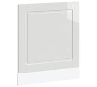 vidaXL Panel lavavajillas Porto Madera contrachapada Blanco Brillante, Panel Frontal de lavavajillas, Panel, Panel de Puerta Frontal de lavavajillas