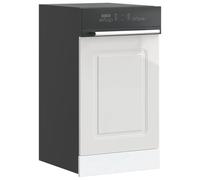 vidaXL Panel para lavavajillas Kalmar Blanco Brillo 45x1,5x57 cm