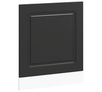 vidaXL Panel para lavavajillas Kalmar Negra 60x1,5x67 cm, Panel Frontal de lavavajillas, Panel, Panel de Puerta Frontal de lavavajillas