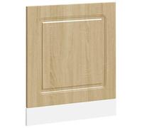 vidaXL Panel frontal para lavavajillas Kalmar Roble Sonoma 60x1,5x67 c