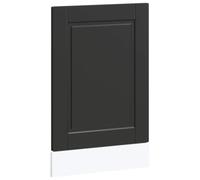 vidaXL Panel para lavavajillas Porto Madera contrachapada Negro, Panel Frontal de lavavajillas, Panel, Panel de Puerta Frontal de lavavajillas