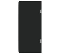 vidaXL Panel privacidad urinario Pared Vidrio Templado Negro 90x40 cm