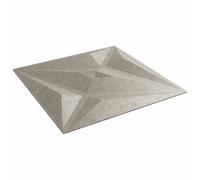 vidaXL Paneles de pared 12 pcs Betón Estrella 50x50 cm Espuma XPS, Decoración de dormitorio, paneles de pared modernos, 3D fáciles de limpiar, diseño personalizado para residencial