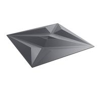 vidaXL Paneles de pared 12 pcs Gris Estrella 50x50 cm Espuma XPS, Decoración de dormitorio, paneles de pared modernos, 3D fáciles de limpiar, diseño personalizado para residencial