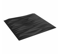 vidaXL Paneles de pared 12 pcs Piedra Negra 50x50 cm Espuma XPS, Decoración de dormitorio, paneles de pared modernos, 3D fáciles de limpiar, diseño personalizado para residencial