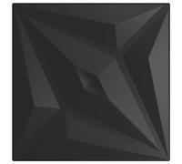 Paneles De Pared 48 Uds Xps Estrella Negro 50x50 Cm 12 M² Vidaxl