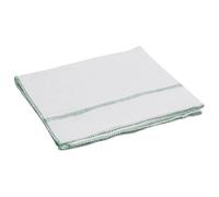 vidaXL Paños de Limpieza 10 uds Blancas con Rayas Verdes 50x60 cm, bayeta de Limpieza, mopa para Suelos, bayeta Absorbente, Trapo de Limpieza