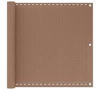 vidaXL Pantalla de balcón gris 120 x 1000 cm HDPE y aluminio, valla para jardín, pantalla resistente a los rayos UV, fácil instalación, protección para balcón, cortavientos