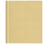 vidaXL Pantalla de Balcón, Mampara Impermeable de Privacidad, Protección UV, Toldo para Jardín Patio Piscina, 100% Poliéster Oxford Color Arena