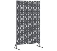 vidaXL Pantalla de Privacidad Antracita 100 x 50 x 180 cm Acero, Screen Moderno para jardín, Divisor Rectangular al Aire Libre, Panel estético para tu terraza