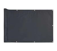 vidaXL Pantalla de privacidad de balcón PVC Gris Antracita 400x120 cm, Rollo de Valla, Tira de Valla, Pantalla de Valla de privacidad