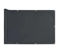 vidaXL Pantalla de privacidad de balcón PVC Gris Antracita 500x120 cm, Rollo de Valla, Tira de Valla, Pantalla de Valla de privacidad