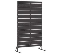 vidaXL Pantalla de Privacidad Negro 100 x 50 x 180 cm Acero, Pantalla de privacidad Moderna para jardín y terraza, Separador Exterior, Panel de Acero Rectangular