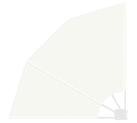 vidaXL Pantalla de Privacidad para Balcón Crema 115 x 115 cm Poliéster, Pantalla de privacidad Ajustable, Moderna y Plegable para balcón, Resistente al Clima y UV, ¡Ideal para Jardines