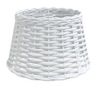vidaXL Pantalla para lámpara de Techo Mimbre Blanco Ø38x23 cm